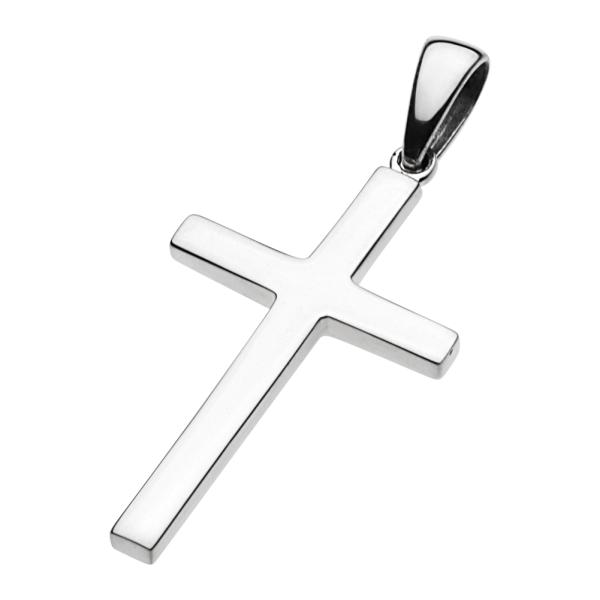 シルバーペンダント メンズ プレーンクロス フラット シック 十字架 クラシック シンプル シルバー...