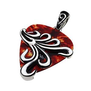 cenote シルバーペンダント メンズ ピックケース アラベスク 唐草 音楽