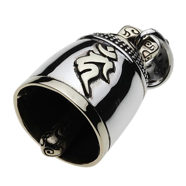 ペンダント シルバー アクセサリー 不動明王ベル 梵字 守護 カーン 酉年 ガーディアンベル メンズ...