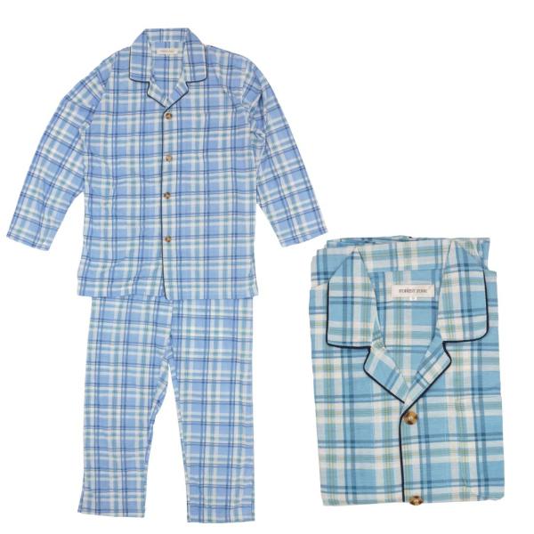 シニアファッション 70代 80代 90代 紳士 快適 パジャマ マジックテープ ワンタッチ テ−プ...