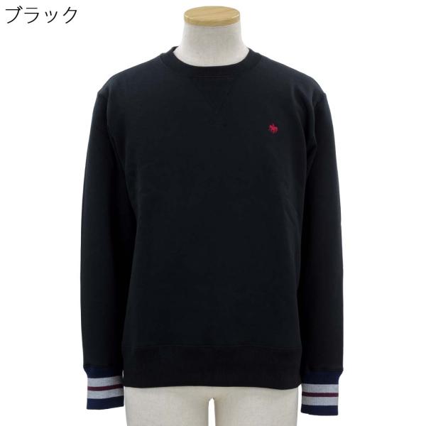 POLO BCS  ロゴ刺繍 裏起毛 クルーネック トレーナー スウェット シニアファッション 70...