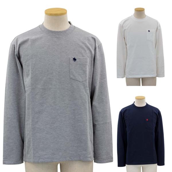 POLO BCS Tシャツ クルーネック  ロンＴ 長袖  ポケット付き シニアファッション 70代...