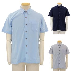 半袖 マジックテープ 麻混 ワンタッチ ニット シャツ シニアファッション 70代 80代 90代 服 高齢者 父の日 敬老の日 プレゼント 介護