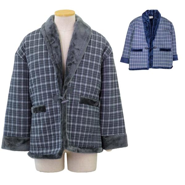 シニアファッション 80代 70代 シニア向け 紳士 あったか 裏ボア はんてん 半纏 どてら 秋冬...