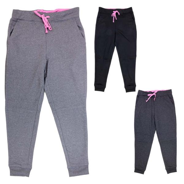 シニアファッション 70代 80代 90代 通年 ストレッチ 杢 裾リブ スウェット ジョガー パン...