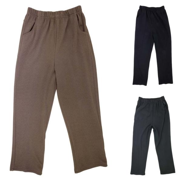 シニアファッション 80代 70代 裏起毛 あったか スゴ楽 ちりめん パンツ 秋冬 大きいサイズ ...