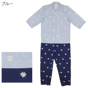 介護 パジャマ 通年用 タッチホック式(服 衣料 高齢者