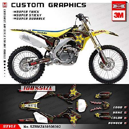 Kungfu Graphics ロックスター カスタムデカールキット Suzuki RMZ 450 ...