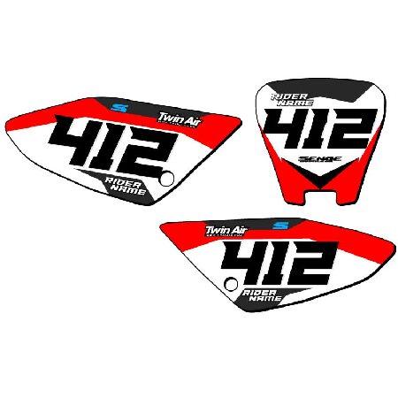 2004-2013 CRF 70 SG63 Custom MX Number Plates Seng...