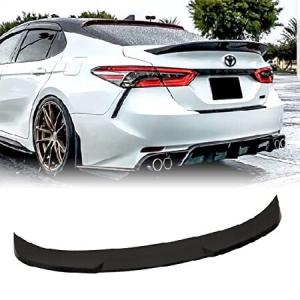 KKoneAuto Rear Trunk Spoiler Compatible with 2018-2023 Camry LE SE XLE XSE, ABS Rear Trunk Spoiler Wing, Rear Trunk Highkick Spoiler Wing Lip, Matte B｜centervalley