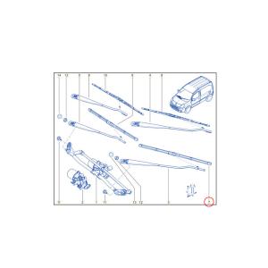 フロント ワイパーブレード 左右セット ルノー...の詳細画像1
