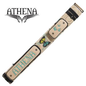 Athena ATHC09 Cream with Teal Butterflies 2バット2シャフト キューケース 2B/2S｜central-inc