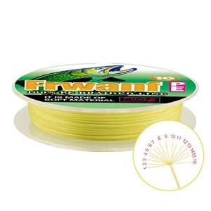 Frwanf PEライン 高強度 16編 2号 3号 4号 5号 6号 7号 8号 10号 12号 14号 16号 18号 20号 イエロー 50M