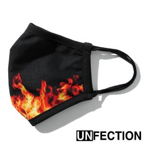 【UNFECTION/アンフェクション】FIRE / マスク / 16011031 / ブラック / デザインマスク【メンズ】【レディース】【ユニセックス】｜central5811