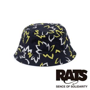 【RATS/ラッツ】LEAF COTTON HAT - BLACK / バケットハット / 24'RA-0414【メンズ】【送料無料】｜central5811