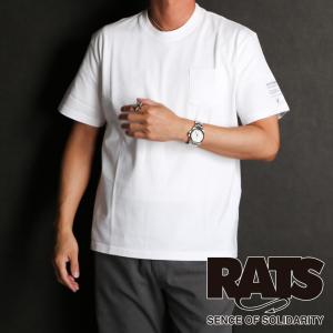 【RATS/ラッツ】PACK TEE REGULAR SILHOUETEE (CREW NECK) - WHITE / Tシャツ / 24'RT-0404A【メンズ】【送料無料】｜central5811