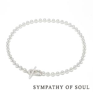 【Sympathy of Soul/シンパシーオブソール】Ball Chain T-Bar Anklet / ボールチェーンアンクレット / シルバー / A1803S｜central5811