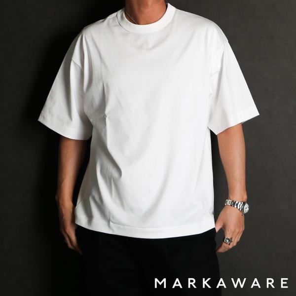 【MARKAWARE/マーカウェア】COMFORT FIT Tee - WHITE / GIZA80...
