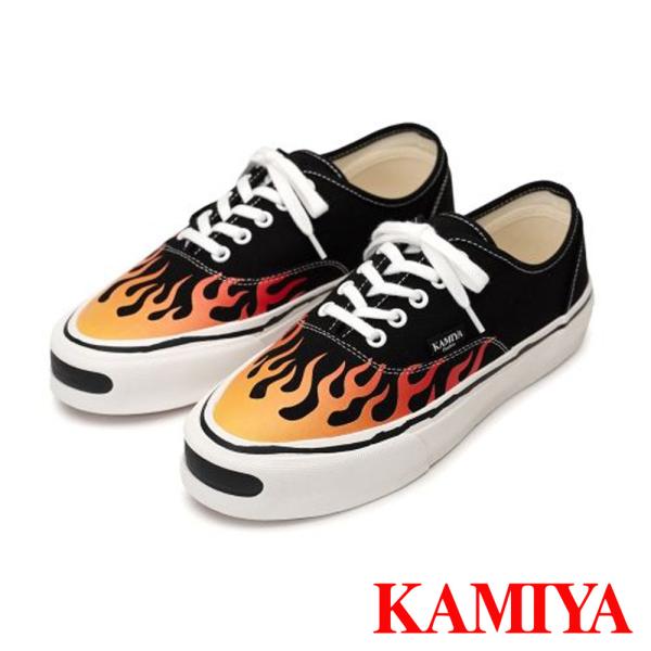 【KAMIYA/カミヤ】&quot;Herc&quot; Fire Pattern Vulcanized Sneaker...