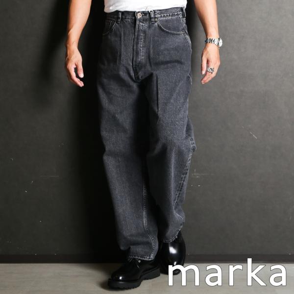 【marka/マーカ】COCOON FIT JEANS - FADED BLACK / オーガニック...