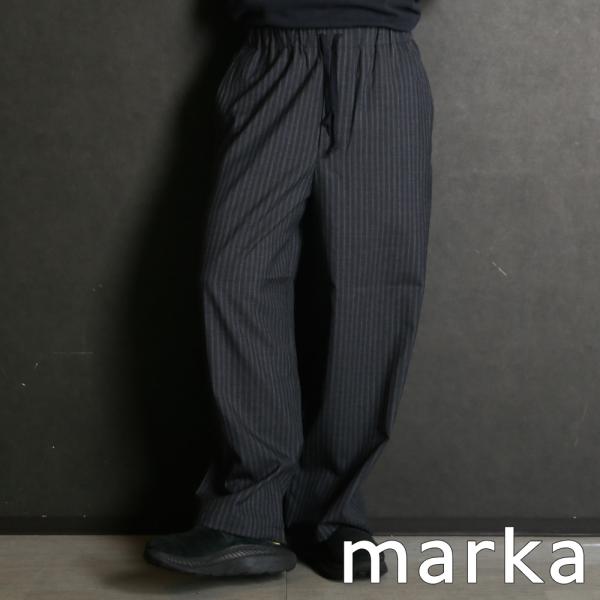 【marka/マーカ】WIDE CYLINDER FIT EASY PANTS - GRAY STR...