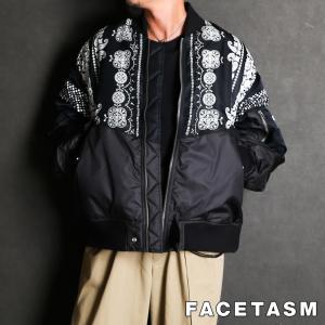 【FACETASM/ファセッタズム】ORIGINAL BANDANA PRINT MA-1 / ミリタリージャケット / MKS-JK-M14【メンズ】【送料無料】｜central5811