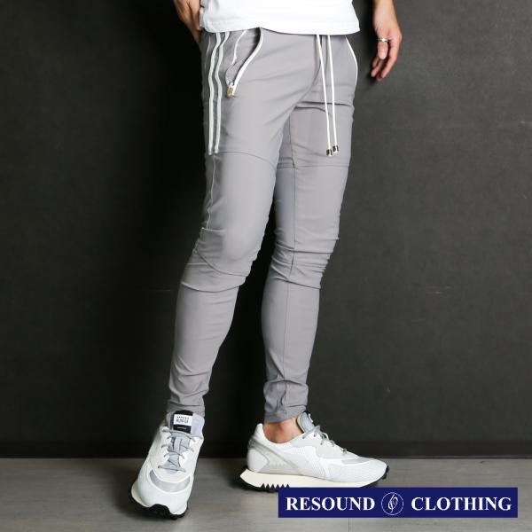 【RESOUND CLOTHING 】Johnson LINE NYLON PT - GREYWH ...