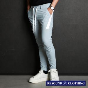 【RESOUND CLOTHING 】 TYLER PANTS - AQUA / ラインパンツ / RC32-ST-026【メンズ】【送料無料】｜central5811