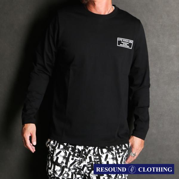 【RESOUND CLOTHING 】crew longsleave Tee - BLACK / ロ...