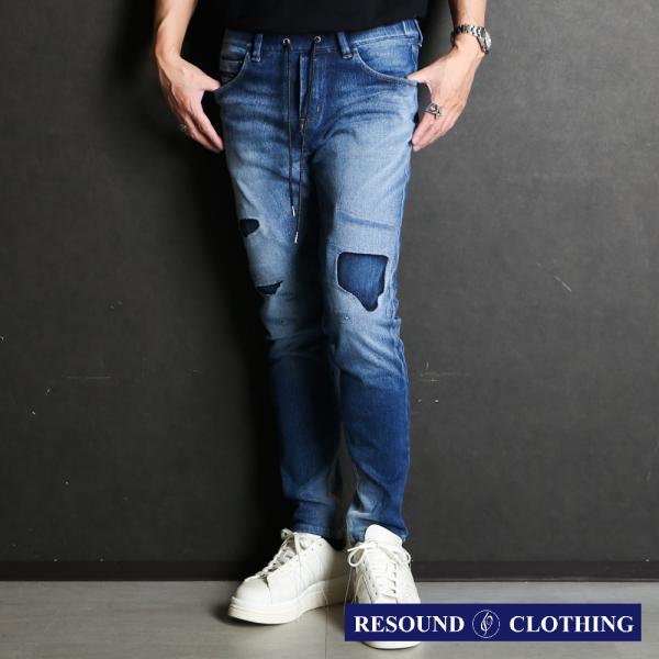 【RESOUND CLOTHING 】 MICK DENIM JERSEY / ジャージーンズ / ...