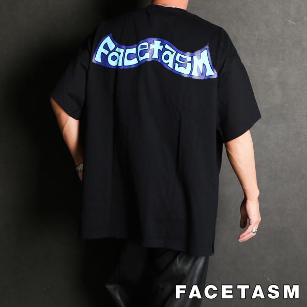 【FACETASM/ファセッタズム】90s GRAPHIC BIG TEE - LIGHT BLUE...