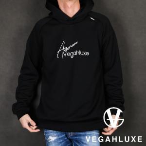 【VEGAHLUXE/ヴェガ リュックス】AIR KNIT PO PARKA / エアニット / プルオーバーパーカー / ジャージ / ブラック / 黒 / VXK001-AK01｜central5811