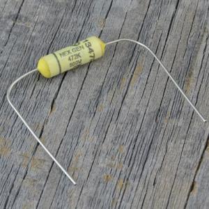 Sozo Capacitors (ソーゾー・キャパシターズ)  Sozo, NextGen Yellow Mustard Vintage 0.0047uF 500V (商品番号 : 3762)  コンデンサ｜centralmusicshop