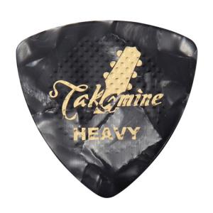 (メール便発送可) TAKAMINE タカミネ P1B HEAVY(ヘビー) セルロイド トライアングル ブラックパール ピック