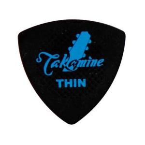 (メール便発送可) TAKAMINE タカミネ P3B THIN(シン) ポリアセタール トライアングル 黒 ピック