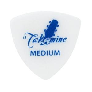 (メール便発送可) TAKAMINE タカミネ P3W MEDIUM(ミディアム) ポリアセタール トライアングル 白 ピック