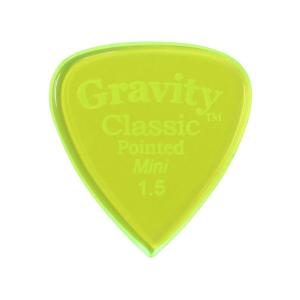 Gravity Picks グラヴィティーピック Classic Pointed - Mini - GCPM15P (1.5mm Fluorescent Green) ピックの商品画像