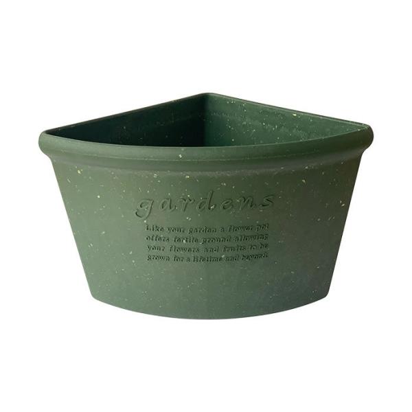 植木鉢 おしゃれ プランター コーナーポット 7.5L ガーデニング 鉢植え 素焼き グレー ネイビ...