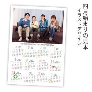 写真入りカレンダー 年度版 2018年4月〜2019年3月用...