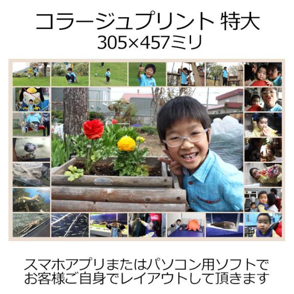 写真 プレゼント ギフト 卒団 還暦 お祝い 記念日 コラージュプリント 特大サイズ 305×457...