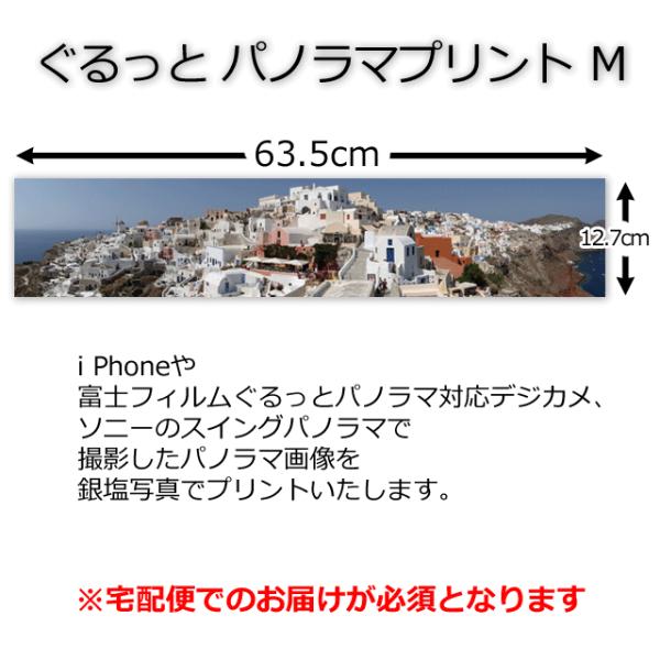 デジタルプリント ぐるっとパノラマプリントM 635×127mm iPhoneのパノラマ対応 宅配便...