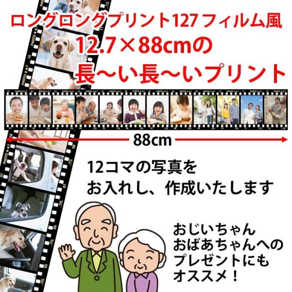 ロングロングプリント お好みの写真を12枚入れて作ります 展示用 敬老の日のプレゼントにもおすすめ