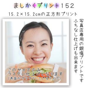 ましかく プリント 正方形 写真 大サイズ 305×305ミリ ふちあり