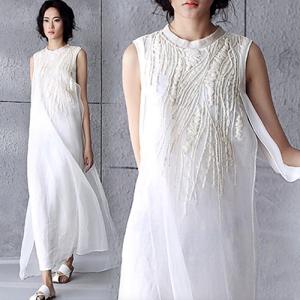 白 ワンピース マキシの商品一覧 通販 Yahoo ショッピング