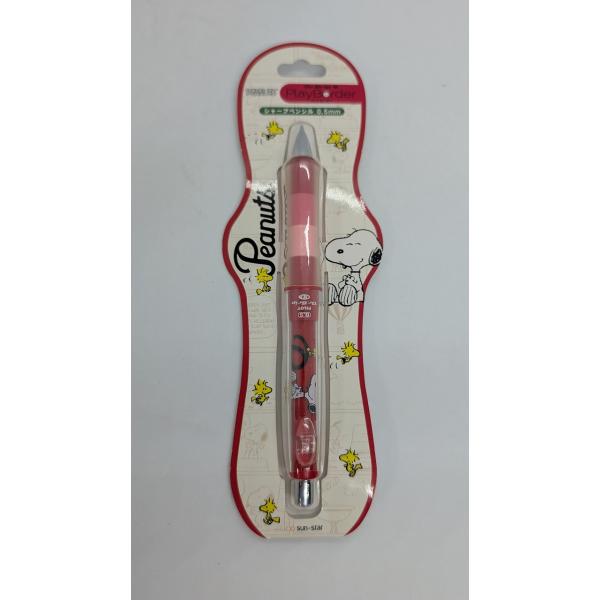 未開封　スヌーピー ドクターグリップ 0.5mm/レッド プレイボーダー（他文房具との同梱可能）