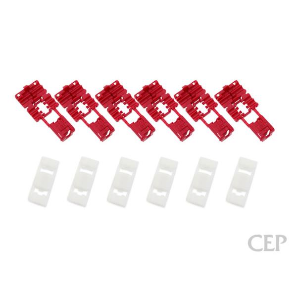 割込コネクタ 12個（赤6個・白6個）セット