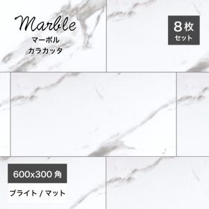 タイル 床タイル 600角 大理石模様 天然石調 磨きタイル 鏡面