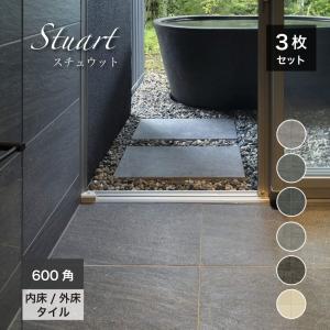 600角 タイル ヨーロッパ 自然石風 大理石調 石模様 磁器質 敷石 DIY