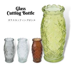 ボヘミアングラス 500PKカット 花瓶（フラワーベース） : コリーネ