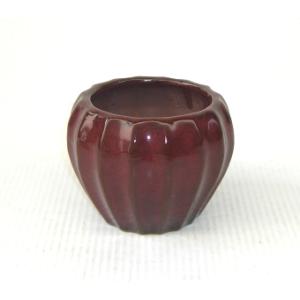 植木鉢 陶器 南瓜型塗鉢 「3.5」号 7667の詳細画像2